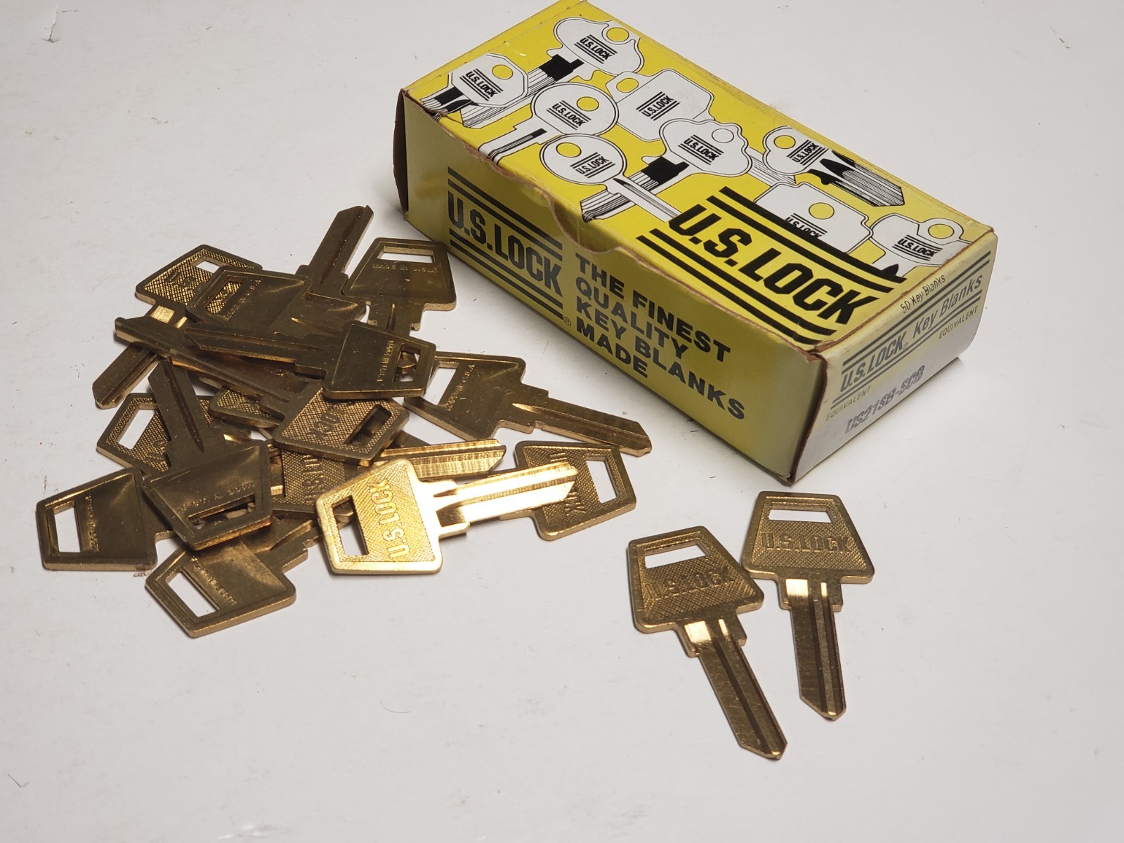Vtg Lot of 18 U.S. LOCK Uncut Key Blanks - US21SB-SC8 - NOS | eBay