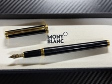 Montblanc Noblesse Oblige Penna Stilografica Nera Ottime Condizioni M Medium
