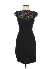 Watters & Watters Women Black Cocktail Dress 0