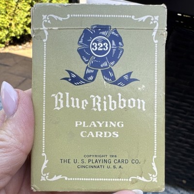 The U.S. Playing Card Co. Blue Ribbon 323 Playing Cards Vintage Pre-1970