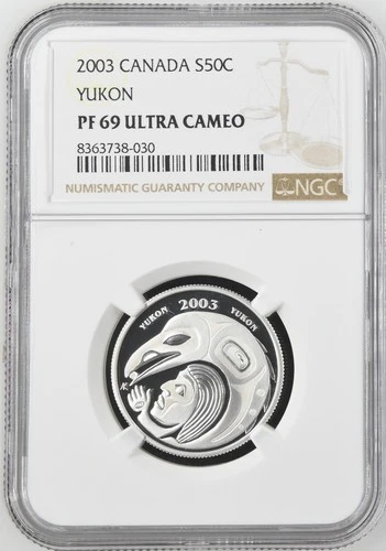 2003 Canada Silver Half Dollar NGC PF-69 UCAM YUKON - A398