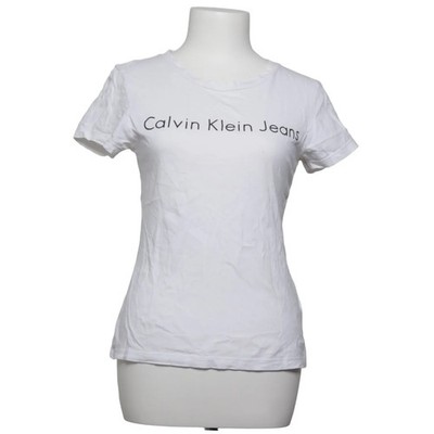 Calvin Klein Jeans, T-shirt, Größe: XS, Weiß, Baumwolle, Print, Damen #gTN