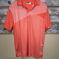 Ben hogan Size M Performance Polos Men's Golf shirt short sleeve collared Orange
