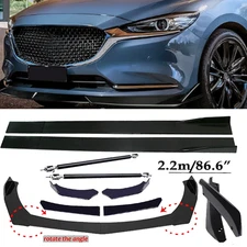 For Mazda 2 3 6 Front Bumper Lip Spoiler Splitter Car Body Rear