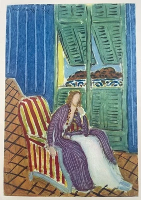 Matisse Henri Original  o/s Lithograpth Woman Sitting Fauvism  1930's France X4 - Image 1 of 4