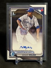 2024 Bowman Chrome Kendry Rojas 1st Bowman Rookie RC Auto CPA-KR Blue Jays Twins