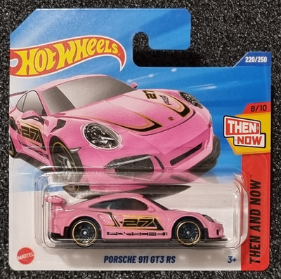 Hot Wheels Porsche 911 GT3 RS 27, pink/rosa, Then and now, rar, selten! Top!