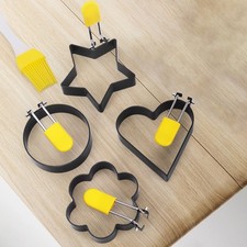 Egg Fried Egg by Steels 2 Handle Portable Machine Mcmuffins Burger Egg Set Egg