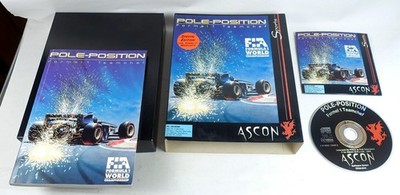 PC CD Rom Pole Position F1 Teamchef Ascon Retro BIG BOX Formel 1 mit Handbuch !