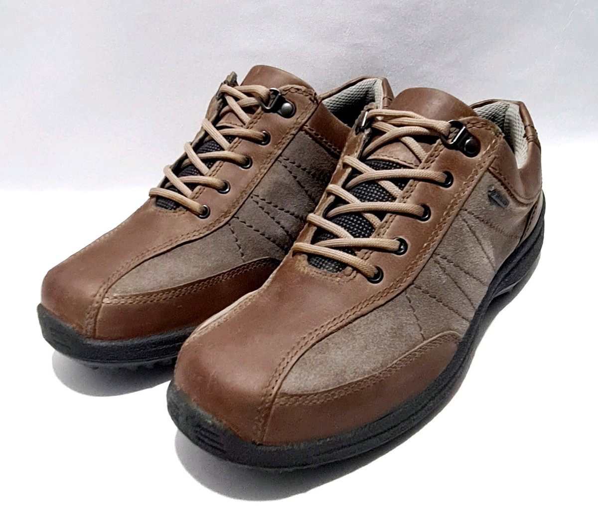 Hotter Mist Size UK Gore-Tex Waterproof Walking Hiking Shoes Brown Leather