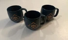 Frankoma Handled Dark Green Mug Thunderbird Eagle Southwest Pottery set of 3