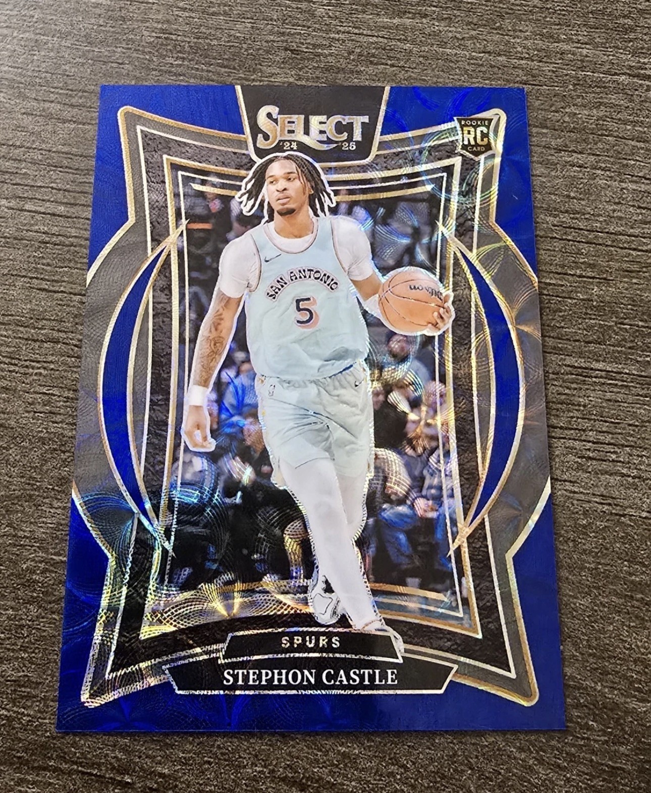2024-25 Panini Select - Concourse Stephon Castle #72 Blue Scope Prizm /249 (RC)