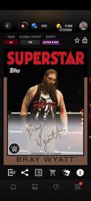 Topps WWE SLAM *DIGITAL* - 2016 Heritage Bronze Signature - Bray Wyatt 150CC