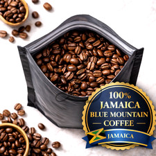 Jamaica Blue Mountain Coffee  Genuine Grade 1  5 x 1 lb  Med, Dark or Green