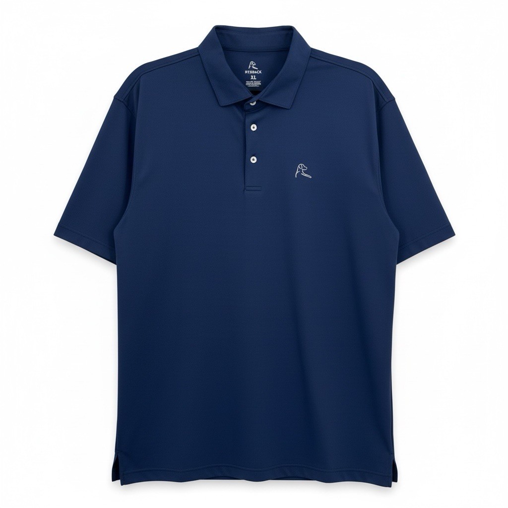 Rhoback Solid Navy Blue Performance Stretch Short… - image 1