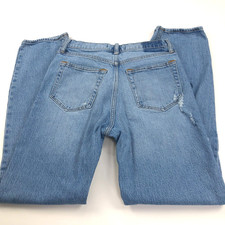 Abercrombie  Fitch The Dad High Rise 27 / 4L Fits 28W 31L Distressed Jeans