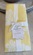 POTTERY BARN TRACEY REESE HOPE FOR FLOWERS YELLOW ORGANIC FITTED CRIB SHEET NIP