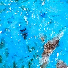 GS1076 THICK-CUT High Blue Smokey Kingman turquoise rough slabs 51.9gr lapidary