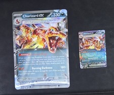 Pokemon Charizard EX Promo 196 & 054/091 Jumbo Card Collezione Charizard NM