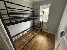 IKEA SVARTA Double Bunk Bed Frame Grey 90x200 (Dismantled For Collection)