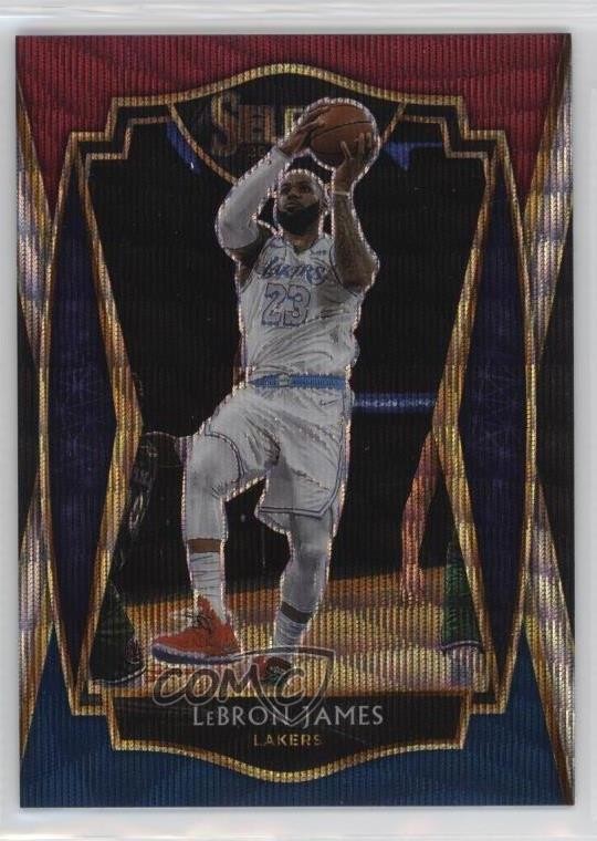 2020-21 Panini Select Premier Level Tri-Color Prizm LeBron James #113 16wc