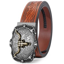 Ratchet Cowboy Belt, Western Ratchet Belts for Men Ratchet Western Belt with