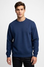 Polo Ralph Lauren Men  s Mesh-Knit Cotton Crewneck Sweater Blue Navy Small Pony