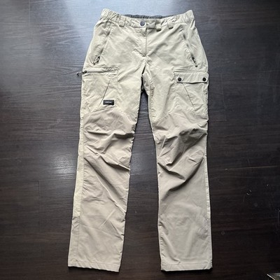 Decathlon Forclaz MT500 Trousers Women 30x31 UK 12 Beige Cargo Trek Hiking Trail