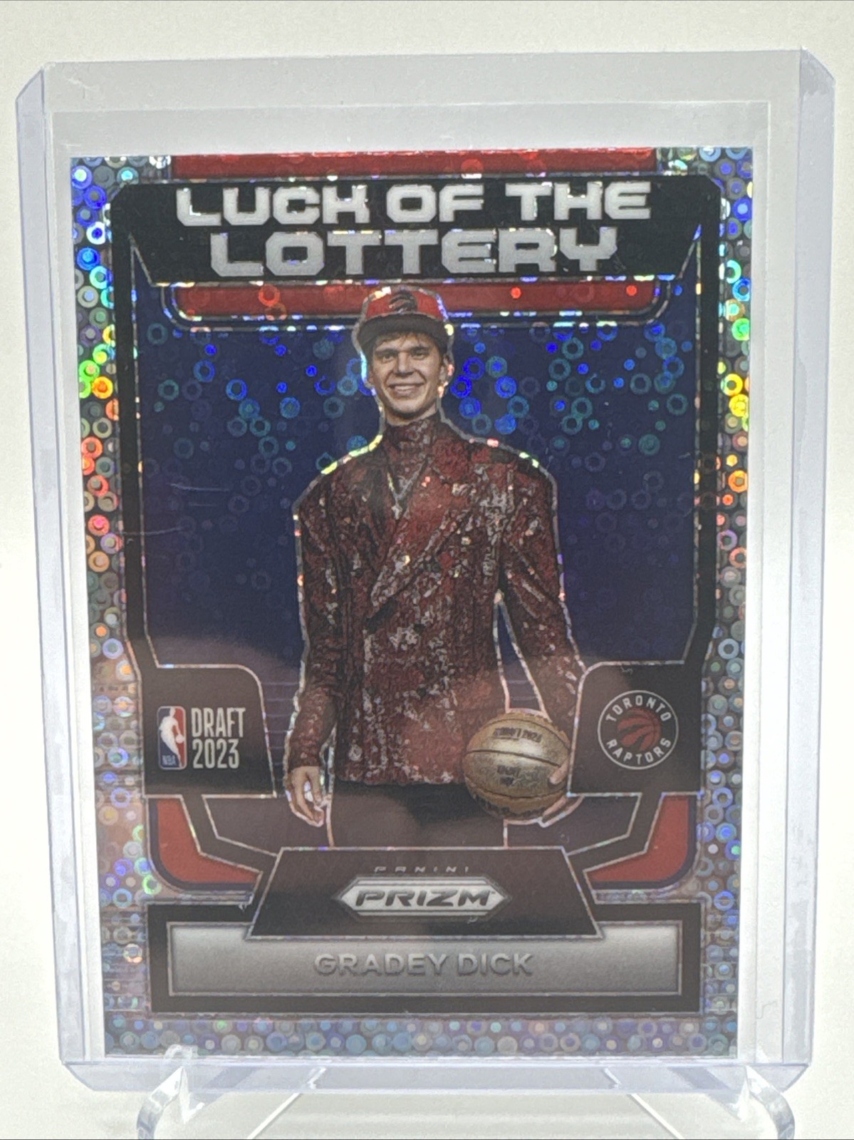 2023-24 Panini Prizm #4 Gradey Dick Luck of the Lottery Prizm Disco