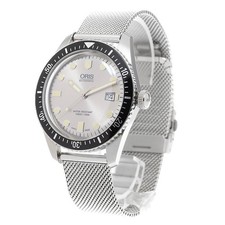 ORIS Divers 65 Date 7720 Silver Dial Automatic Men's Watch Box Papers