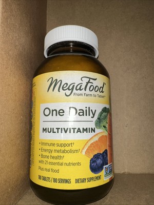 MegaFood One Daily Multivitamin Dietary Supplement 180ct Exp 4/2026