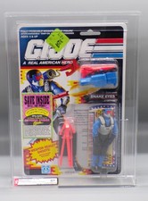 1991 vintage AFA 85 Hasbro GI Joe SNAKE EYES figure SEALED Combat Pay MOC Ninja