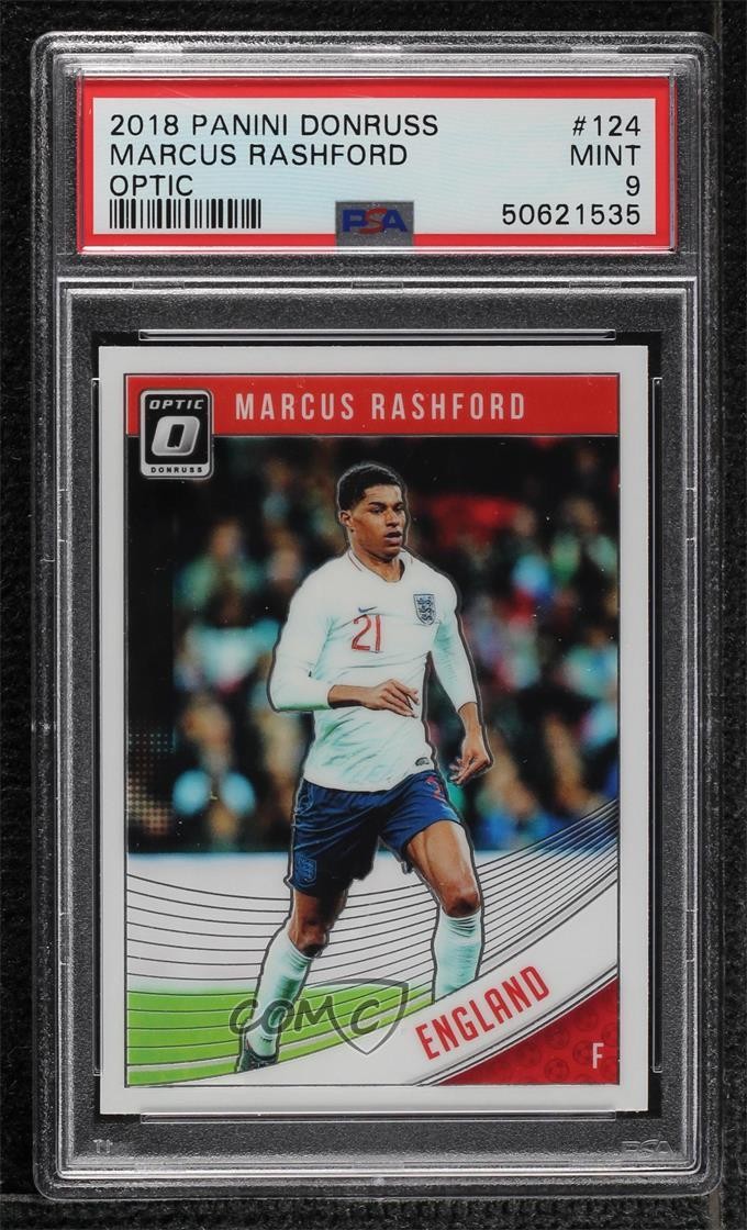 2018-19 Panini Donruss Optic Marcus Rashford #124 PSA 9 MINT
