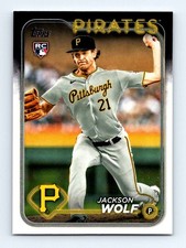 #523 2024 Topps + Jackson Wolf RC Pittsburgh Pirates