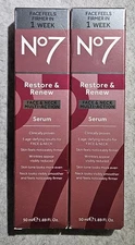 Boots No 7 Restore + Renew Face Neck Multi-Action Serum - 2 tubes - 1.69 oz each