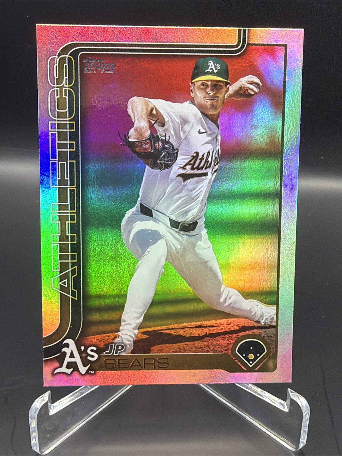 JP Sears 2025 Topps Series 2 Rainbow Foil - #680 Athletics