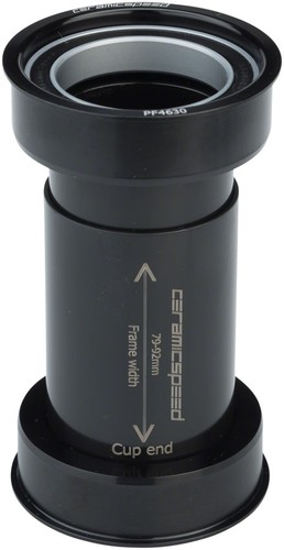 CeramicSpeed Coated Steel Bearing Races PF46 Bottom Bracket for 30mm Spindles - Picture 2 of 4