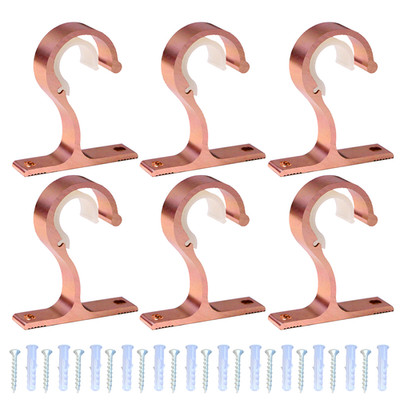 Multifunktionales Gardinenstangenhalter Set mit Schrauben für 25 28 mm Stangen
