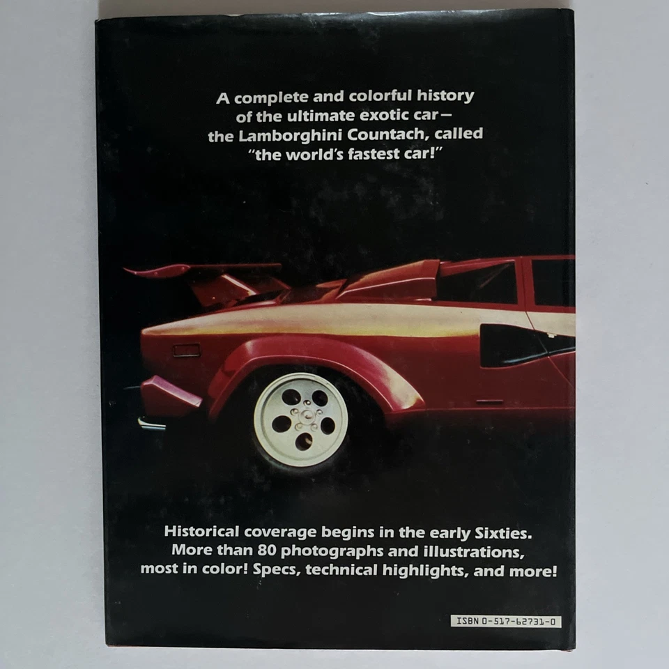 LAMBORGHINI COUNTACH By Graham Robson - Hardcover Book.  Complete! - Image 4 of 4