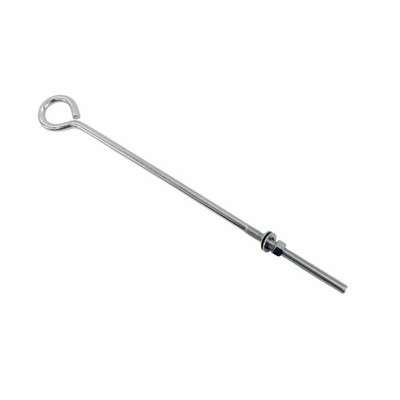 T316 Stainless Steel Eye Bolt with Nut   3/8'' x 12'', 140 lbs WLL Marine Grade