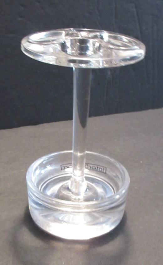 Soporte para cepillo de dientes Franklin original InterDesign iDesign transparente Lucite 2016 Foto 2 de 4