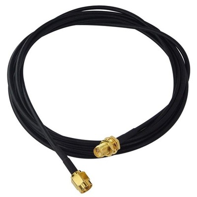 Boobrie RP-SMA Coaxial Cable 6.5ft/2M RG174 rp-sma cable 6.5ft, Black