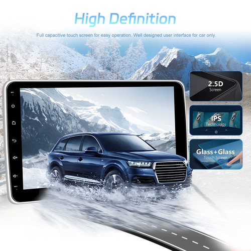2+64G Single DIN Carplay Android 15 Car Stereo Radio 10" Rotatable GPS Navi WIFI - Afbeelding 9 van 23