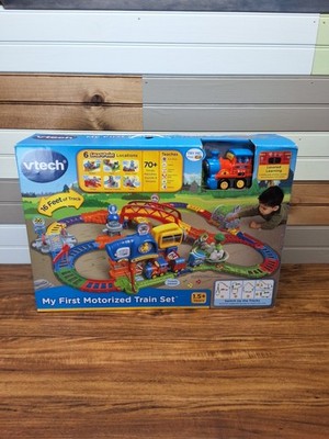 VTech MY FIRST MOTORIZED TRAIN SET NIB Toddler Toy Leveled Learning Words & Song
