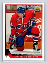 1993-94 Upper Deck #318 Patrice Brisebois Montreal Canadiens Hockey Card