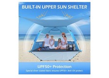 Tenda Pop Up Per Bambini 2 Posti | Spiaggia Portatile Automatica Con Protezione UV | Simpatico Design Capibara