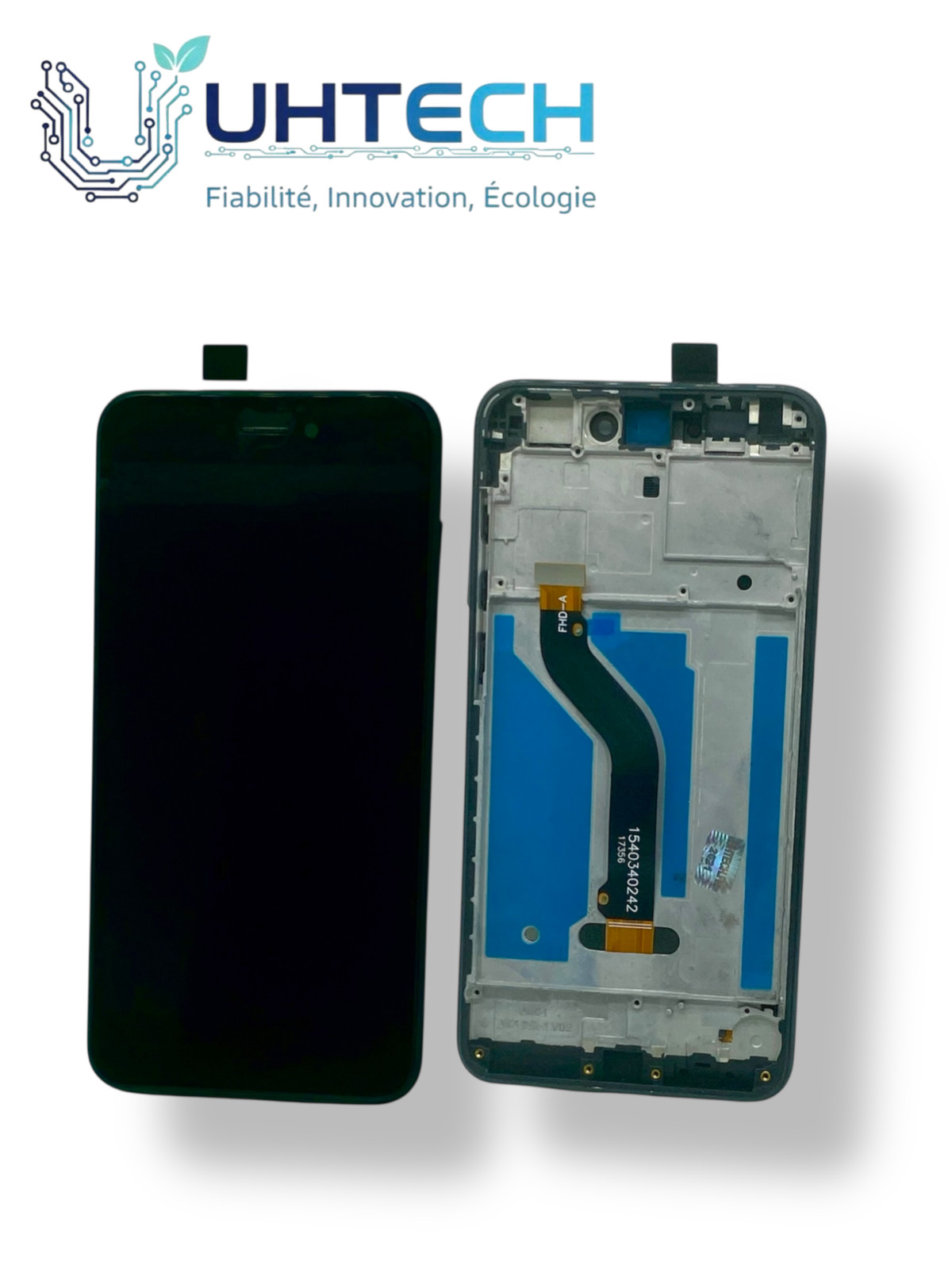 Écran complet noir avec châssis pour Huawei P8 Lite 2017 - 2