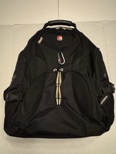 PreOwned Excellent Swissgear Scansmart Backpack TSA Fits Up To 17  Laptop Black