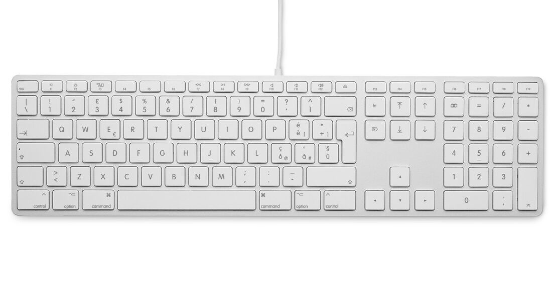Lmp tastiera mac it usb con tastierino numerico copertura superiore in alluminio e 2 porte usb silver - Immagine 2