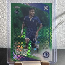 2026 Topps Chrome Green X-Fractor Rookie Estêvão Willian #61/99 Chelsea UEFA